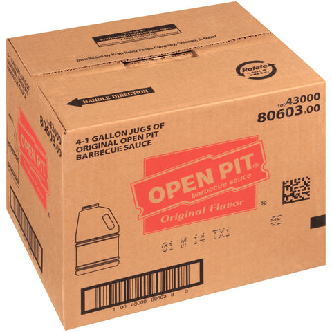 Open Pit Original Barbecue Sauce 4 Case 1 Gallon