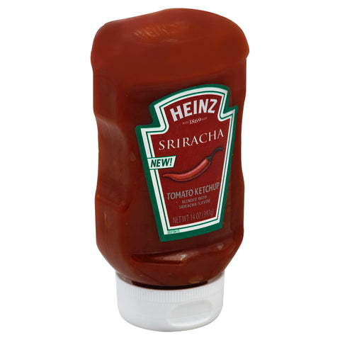 Heinz® KETCHUP SPICY SRIRACHA UPSIDE DOWN PLASTIC BOTTLE 538090/76004288