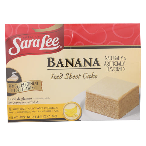 Sara Lee Frozen CAKE BANANA SHEET ICED 12X16