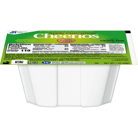 Apple Cinnamon Cheerios Cereal, 1 Ounce -- 96 per case.