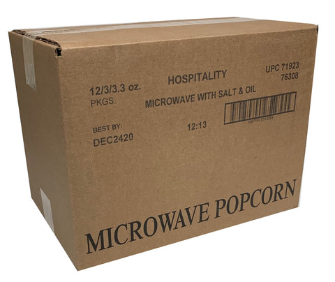 Hospitality POPCORN MICROWAVABLE NATURAL