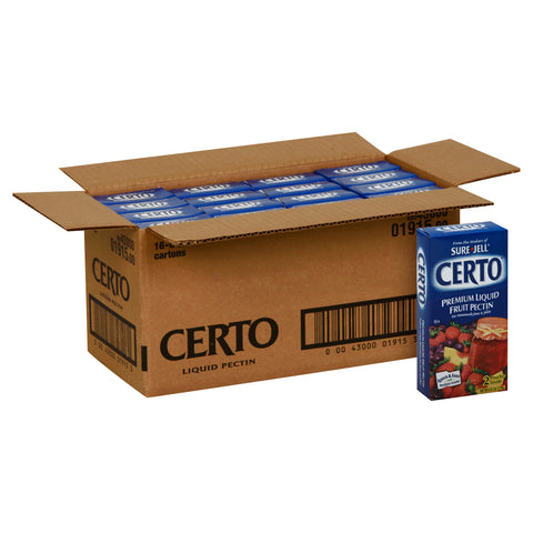 Certo Premium Liquid Fruit Pectin, 6 fluid ounce -- 16 per case