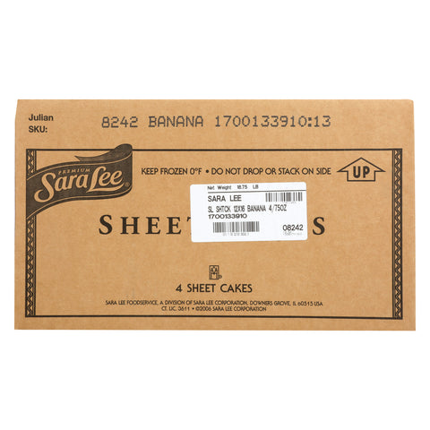 Sara Lee Frozen CAKE BANANA SHEET ICED 12X16