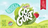 Yoplait Simply GoGurt Strawberry Yogurt, 32 Ounce -- 6 per case.