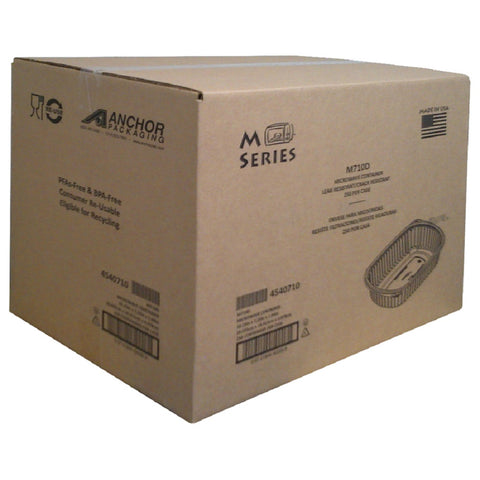 Anchor Packaging PLATTER MICROWAVES PLASTIC BLACK 1-COMPARTMENT 48 OZ