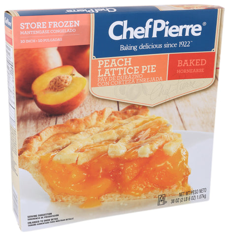Chef Pierre PIE PEACH LATTICE TOP 10