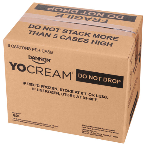 Yocream Yogurt Mix, No Sugar Added Yellow Cake Batter Fat Free Soft Serve, 64 Ounce -- 6 per case.