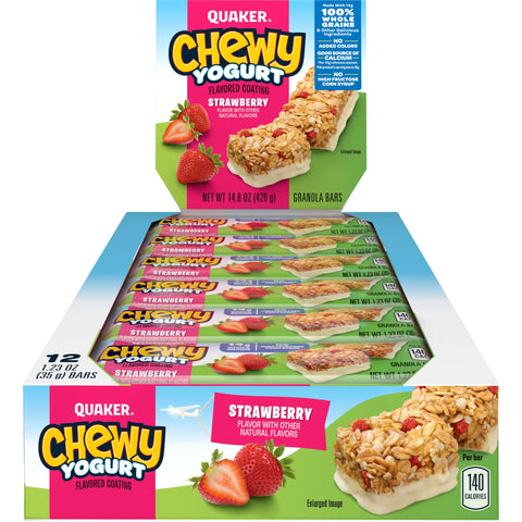 Quaker Chewy GRANOLA BAR YOGURT STRAWBERRY CHEWY