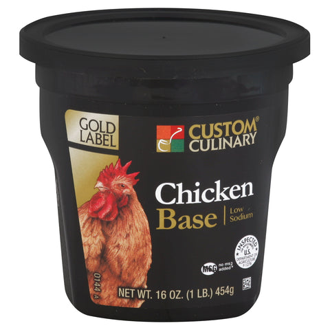 Custom Culinary Gold Label Chicken Base, 1 Pound -- 6 per case.