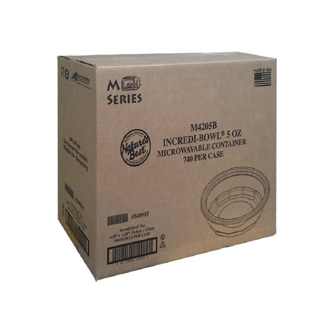Bowl Round Plastic Black Pp M4205b 4