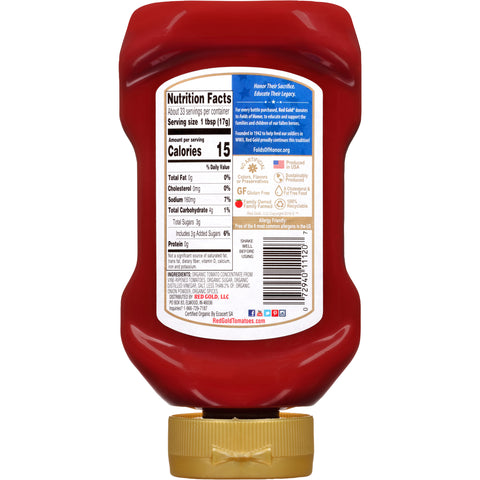 Red Gold KETCHUP BOTTLE UPSIDE DOWN ORGANIC