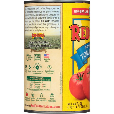 Red Gold JUICE TOMATO NO SALT ADDED CAN