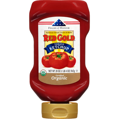 Red Gold KETCHUP BOTTLE UPSIDE DOWN ORGANIC