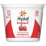 Yoplait Original Strawberry and Strawberry Banana Yogurt, 4 Ounce -- 48 per case.