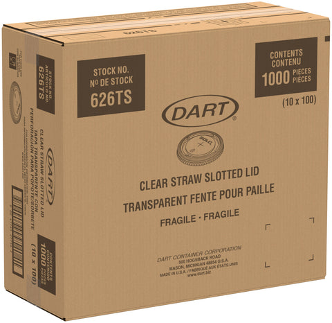 Solo® LID PLASTIC STRAW SLOT 16-20-24 OZ