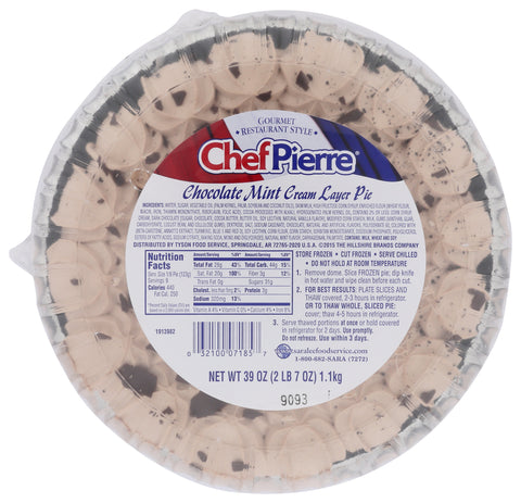 Chef Pierre PIE CHOCOLATE MINT CREAM LAYER W/ DOMES 10