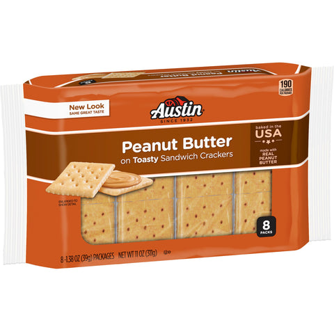 Austin® CRACKER PEANUT BUTTER SANDWICH SQUARE SS SLEEVE