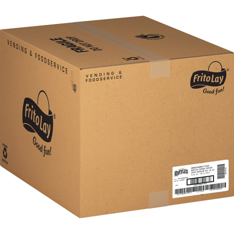 Frito Lay Ruffles Ridged Potato Chips, 1 Pound -- 8 per case.