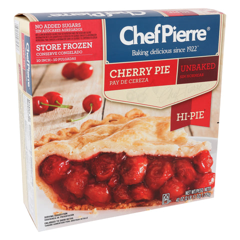 Sara Lee Chef Pierre Cherry High Pie, 43 Ounce -- 6 per case.