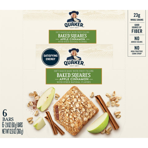 Quaker® QUAKER BRKFST SQR APPLE CINNAMON