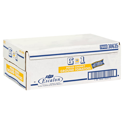 6 In 1 Peeled Chunky Tomatoes with Heavy Puree, 6.563 Pound -- 6 per case.