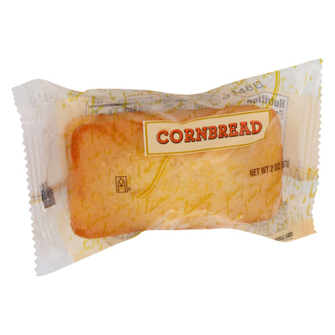 Chef Pierre Individually Wrapped Mini Cornbread Loaf, 2 Ounce -- 48 per case.