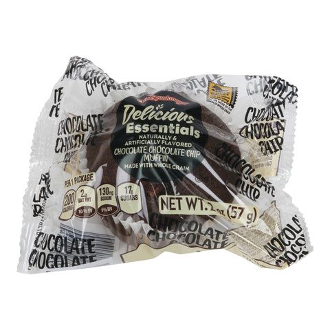 Otis Spunkmeyer Individually Wrapped Double Chocolate Chip Muffin, 2 Ounce -- 72 per case.