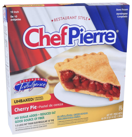 Chef Pierre PIE CHERRY 1/3 REDUCED FAT & NSA CHERRY 10