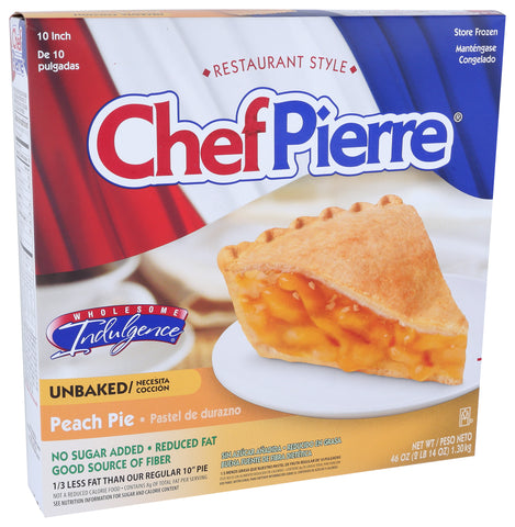 Chef Pierre PIE FRUIT 1/3 REDUCED FAT & NSA PEACH 10