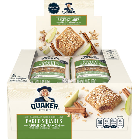 Quaker® QUAKER BRKFST SQR APPLE CINNAMON