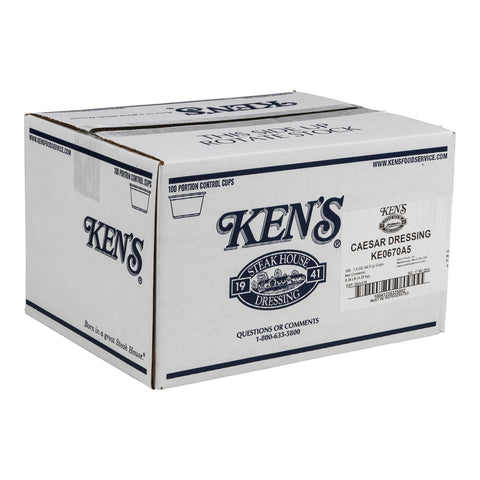 Ken's Foods DRESSING CAESARS CLASSIC SINGLE SERVE CUP REFRIGERATED