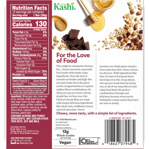 Kashi® SNACK BAR GRANOLA CHEWY TRAIL MIX