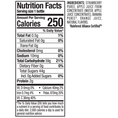 Naked Juice JUICE STRAWBERRY BANANA-C 100% PLASTIC BOTTLE