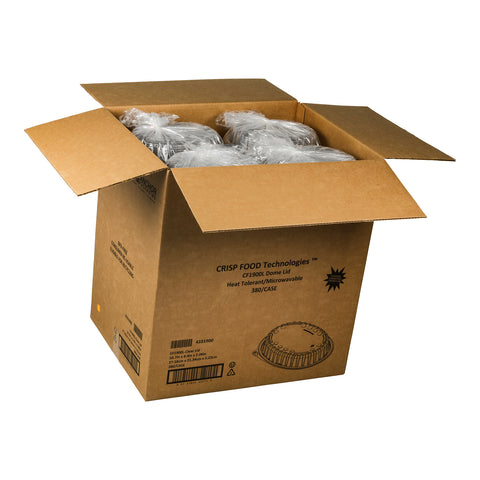 Anchor Packaging Crisp Food Technologies Microwavable Clear Anti-Fog Oval Lid fits for CF1948, CF1942 Container -- 380 per case