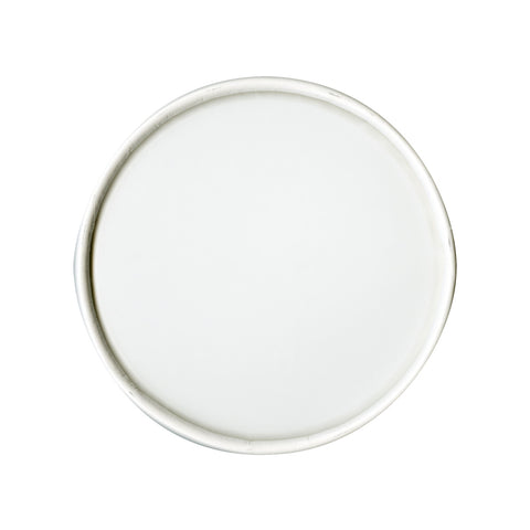 Solo® LID PAPER WHITE NON-VENTED FOR DOUBLE POLY PAPER FOOD CONTAINER