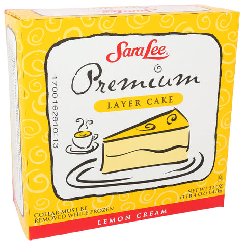 Sara Lee Frozen CAKE LAYER LEMON CREAM PREMIUM UN-CUT ROUND 9