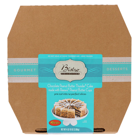 Bistro Collection CAKE LAYER CHOCOLATE PEANUT BUTTER THUNDER ROUND 14 SLICE 9
