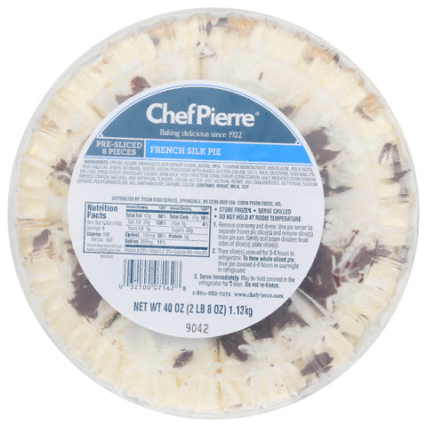 Chef Pierre PIE FRENCH SILK BAKED 8 SLICE