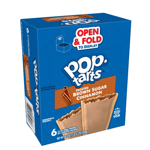 Pop-Tarts Frosted Brown Sugar Cinnamon, 3.3 Ounce - 6 per box -- 12 per case