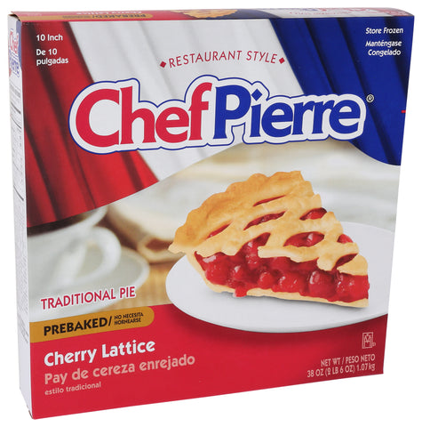 Chef Pierre PIE FRUIT CHERRY LATTICE CRUST PRE-BAKED 10