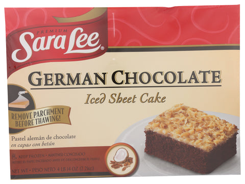Sara Lee Frozen CAKE GERMAN CHOCOLATE ICED 12X16