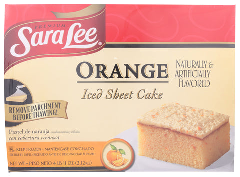 Sara Lee Frozen CAKE ORANGE SHEET ICED 12X16