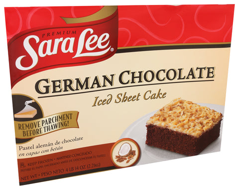 Sara Lee Frozen CAKE GERMAN CHOCOLATE ICED 12X16