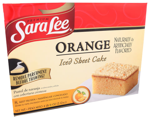 Sara Lee Frozen CAKE ORANGE SHEET ICED 12X16