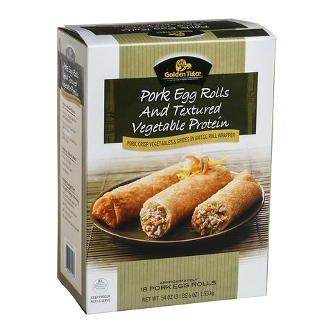 Golden Tiger Cash and Carry Pork Egg Roll, 3 Ounce -- 72 per case