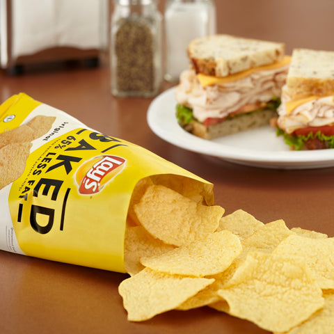 Lays Oven Baked Original Potato Crisps, 0.875 Ounce -- 60 per case.