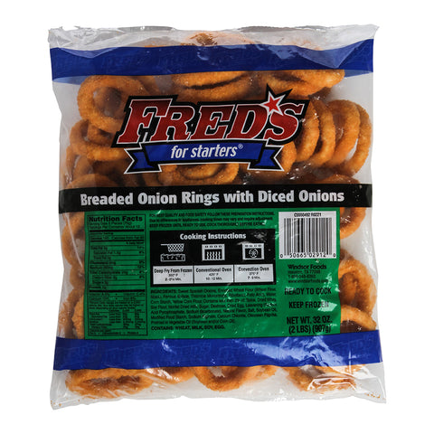 Fred's For Starters® ONION RING EXTRUDED BREADED