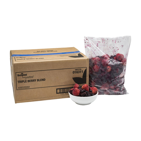 Simplot Classic Triple Berry Blend - Mixed Fruit, 5 Pound -- 4 per case.