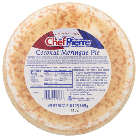 Chef Pierre PIE COCONUT MERINGUE W/DOMES 10