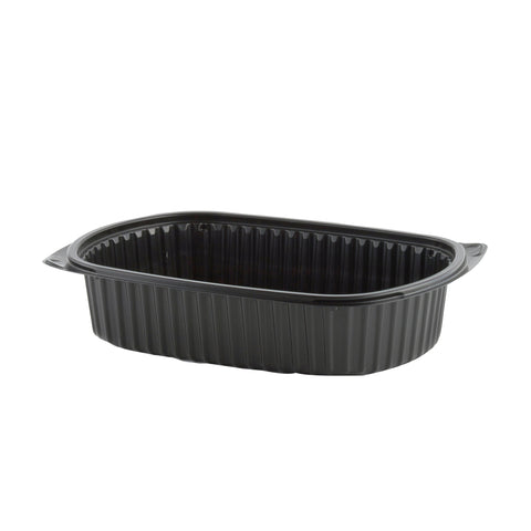 Anchor Packaging PLATTER MICROWAVES PLASTIC BLACK 1-COMPARTMENT 48 OZ